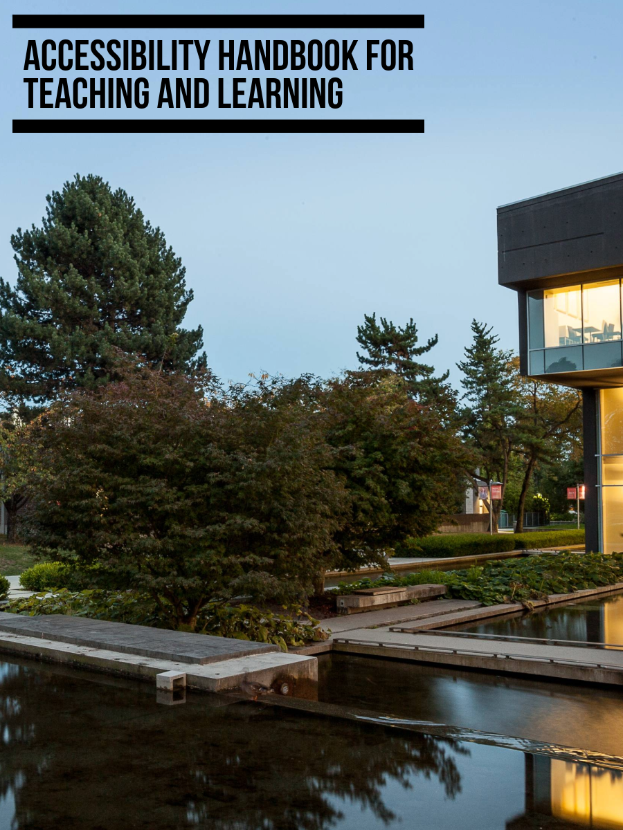 Accessibility Handbook for Teaching and Learning book cover