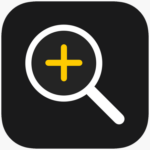 The Magnifier app icon, a magnifying glass with a plus sign.