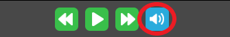 The Kurzweil reading toolbar with the Audible Reading button circled.